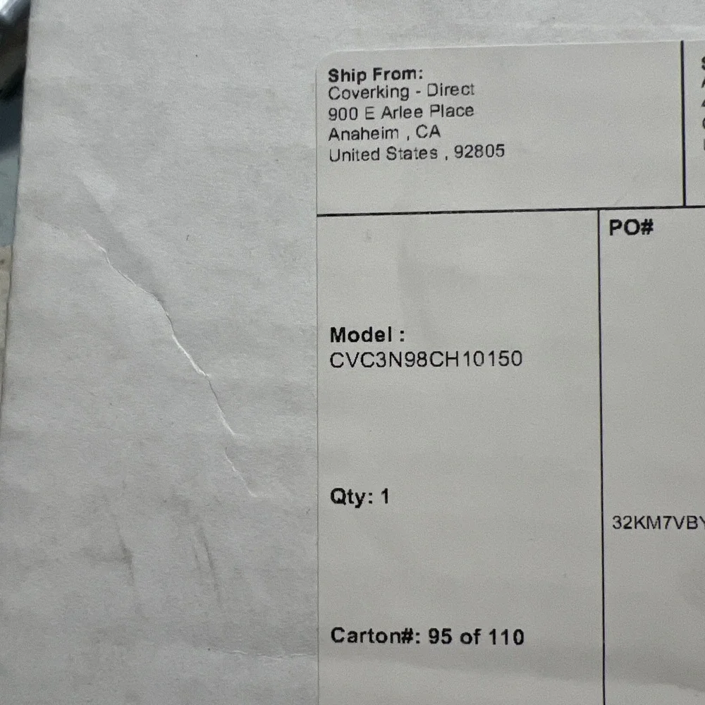 Coverking fits 1963-1967 Chevrolet Corvette Car Cover CVC3N98CH10150 New In Box